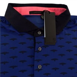 Greyson Golf Osprey Print Short Sleeve Polo Shirt Size 2XL $118